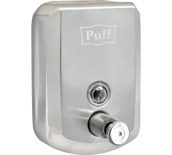 Дозатор для жидкого мыла Puff 8705 из нержавеющей стали, хром, 500 мл, с ключом 1402.137
