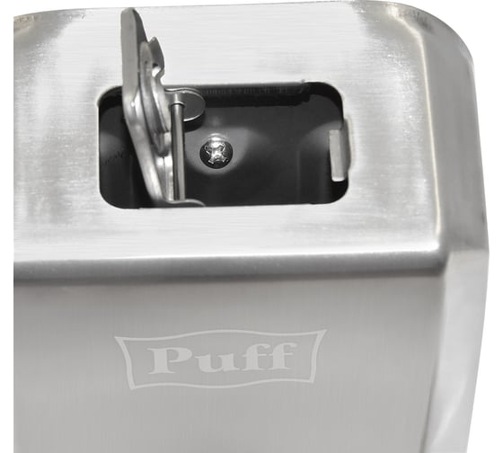 Дозатор для жидкого мыла Puff 8705 из нержавеющей стали, хром, 500 мл, с ключом 1402.137