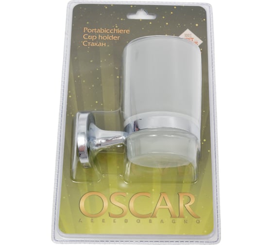 Настенный стакан Veragio OSCAR хром/матовое стекло OSC-5240.CR