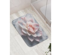 Коврик для ванной комнаты и туалета противоскользящий JoyArty "Лотос на мраморе" 52x77 см bath_sd1145