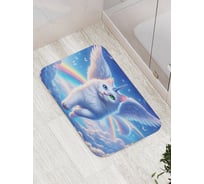 Коврик для ванной комнаты и туалета противоскользящий JoyArty "Мифический кот" 52x77 см bath_429909