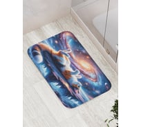 Коврик для ванной комнаты и туалета противоскользящий JoyArty "Космос котик" 52x77 см bath_sd1421