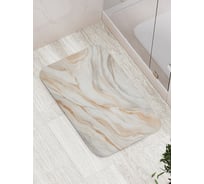 Коврик для ванной комнаты и туалета противоскользящий JoyArty "Нежный мрамор" 52x77 см bath_sd1114
