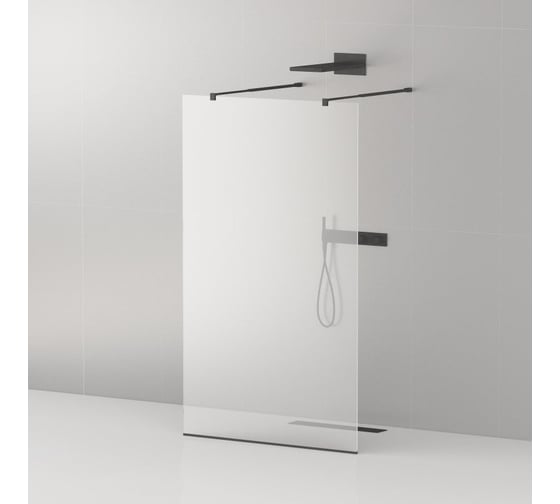 Душевая перегородка Cezares LIBERTA-L-2-140-C-NERO 1