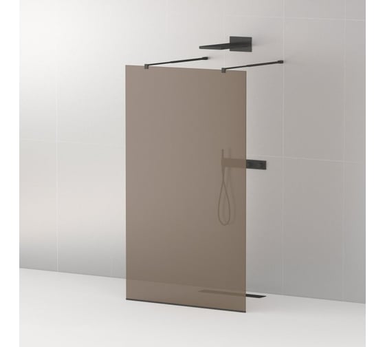 Душевая перегородка Cezares LIBERTA-L-2-110-BR-NERO 1