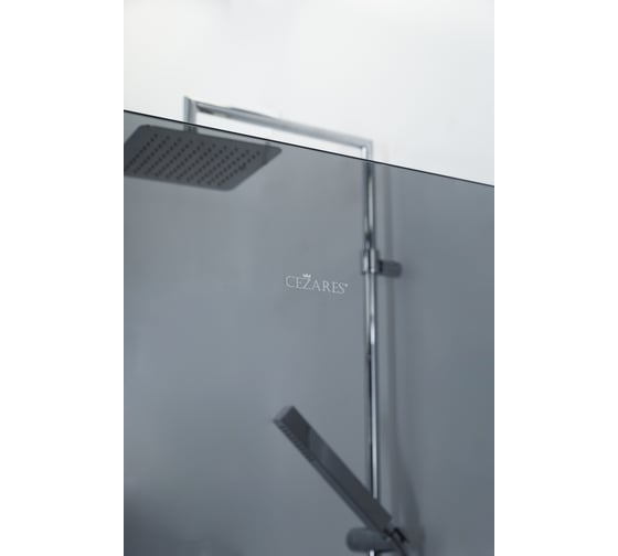 Универсальная душевая перегородка Cezares LIBERTA-L-1-TB-90-GR-Cr