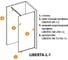 Душевая перегородка Cezares LIBERTA-L-1-95-C-Cr 4