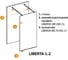 Душевая перегородка Cezares LIBERTA-L-2-110-C-Cr 5