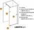 Душевая перегородка Cezares LIBERTA-L-1-105-C-NERO 3