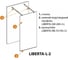 Душевая перегородка Cezares LIBERTA-L-2-100-C-NERO 3