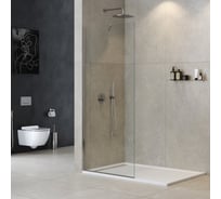 Универсальная душевая перегородка Cezares LIBERTA-L-1-TB-90-C-Cr