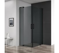 Душевой уголок Cezares SLIDER-AH-2-70/80-90/100-GRIGIO-NERO