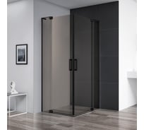 Душевой уголок Cezares SLIDER-AH-2-80/90-90/100-BR-NERO