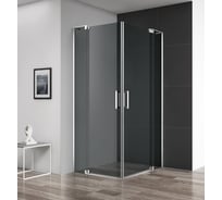 Душевой уголок Cezares SLIDER-AH-2-70/80-80/90-GRIGIO-Cr