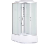 Душевая кабина без гидромассажа Taliente 120х80х215 см, асимметричная, левая, матовое стекло, белые задние стенки TA-12080M(L)