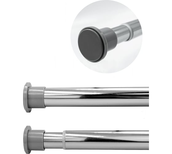 Телескопический карниз Bath Plus  для ванной хром KN-025
