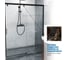 Дверь в душевую нишу GuteWetter GWMPSLD862 115x200 см, профиль черный матовый, цвет стекла бесцветный, стекло закаленное 8 мм / 6 мм 4698032993443 4