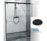 Дверь в душевую нишу GuteWetter GWMPSLD862 115x200 см, профиль черный матовый, цвет стекла бесцветный, стекло закаленное 8 мм / 6 мм 4698032993443 6