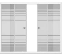Душевая ширма купе на ванну Метакам 1690х1400 мм, матовое стекло ШСS_009318 4607062697009