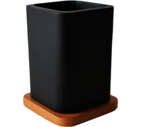 Стакан SIBO WOODY BLACK, полирезин SI37096