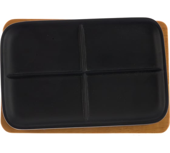 Мыльница SIBO WOODY BLACK, полирезин SI37095