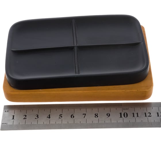 Мыльница SIBO WOODY BLACK, полирезин SI37095