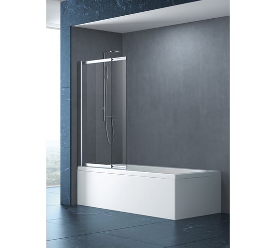 Душевая шторка на ванну Cezares SLIDER-VF-11-80/150-C-Cr