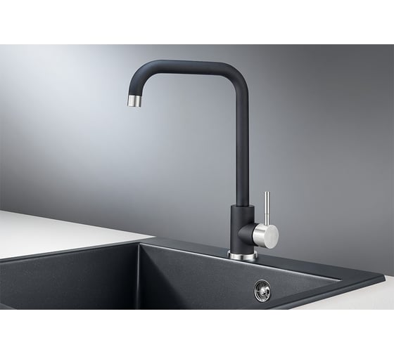 Смеситель для кухни GRANULA ST-4033 шварц