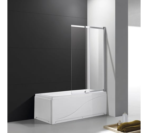Душевая шторка на ванну Cezares SLIDER-VF-11-100/150-C-Cr 1