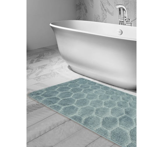 Коврик в ванну Bath Plus BLUE 120x70 м/фибра GR254S