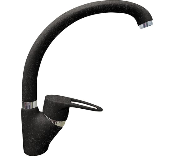 Смеситель для кухни GranFest GF боковой, D-40mm, черный 1024