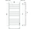 Полотенцесушитель электрический Point Антея П10 500x1000, диммер справа, черный PN17850B 4