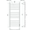 Полотенцесушитель электрический Point Антея П12 500x1200, диммер справа, белый PN17852W 4