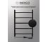 Полотенцесушитель INDIGO Arc electro 60/40 (скр.монтаж, унив.подкл.R/L, черный муар) LCAE60-40BRR 4