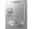 Полотенцесушитель INDIGO Arc electro 80/50 (скр.монтаж, унив.подкл.R/L, белый матовый) LCAE80-50WMR 7