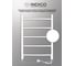 Полотенцесушитель INDIGO Arc electro 60/40 (скр.монтаж, унив.подкл.R/L, белый матовый) LCAE60-40WMR 5