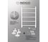 Полотенцесушитель INDIGO Arc electro 60/40 (скр.монтаж, унив.подкл.R/L, белый матовый) LCAE60-40WMR 7