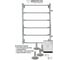 Полотенцесушитель INDIGO Roof боковое подключение, 1" - 1/2, 80/60, м/о 50 LRSW80-60-б/п-50 5