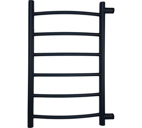 Полотенцесушитель INDIGO Arc 1" - 1/2 70/40, м/о 60 см, боковое подключение К-2, черный муар LASW70-40BR-б/п-60