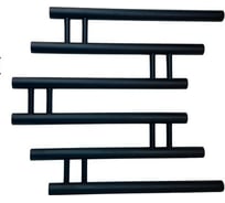 Полотенцесушитель INDIGO Фокстрот Zip 1", 60/60, черный муар УТ000033871