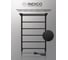 Полотенцесушитель INDIGO Line electro с полкой, 80/50, (скр.монтаж, унив.подкл.R/L, черный муар) LСLE80-50BRPR 5