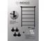 Полотенцесушитель INDIGO Line electro с полкой, 80/50, (скр.монтаж, унив.подкл.R/L, черный муар) LСLE80-50BRPR 7