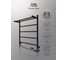 Полотенцесушитель INDIGO Line electro с полкой 60/50 (скр.монтаж, унив.подкл.R/L, черный муар) LСLE60-50BRPR 4