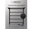 Полотенцесушитель INDIGO Line electro с полкой 60/50 (скр.монтаж, унив.подкл.R/L, черный муар) LСLE60-50BRPR 5