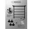 Полотенцесушитель INDIGO Line electro с полкой 60/50 (скр.монтаж, унив.подкл.R/L, черный муар) LСLE60-50BRPR 8