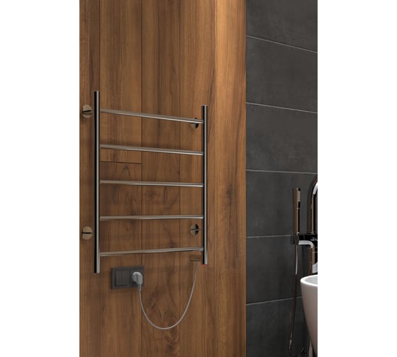 Полотенцесушитель INDIGO Line electro 60/40 (скр.монтаж, унив.подкл.R/L, полиров.) LCLE60-40R