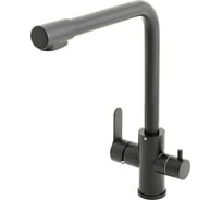 Cмеситель для кухни ORANGE Steel черный M99-008b