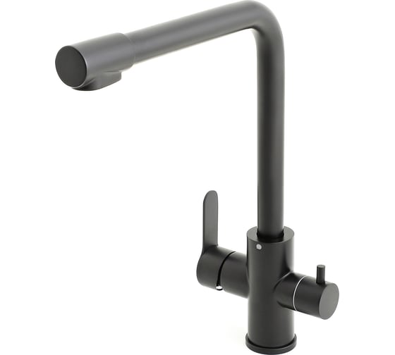 Cмеситель для кухни ORANGE Steel черный M99-008b