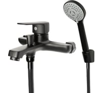 Смеситель для ванны ORANGE Loop чёрный M26-100b