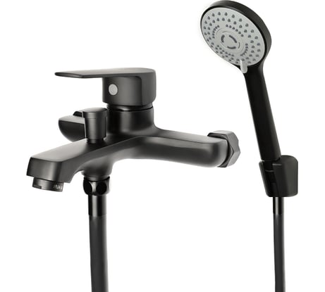 Смеситель для ванны ORANGE Loop чёрный M26-100b